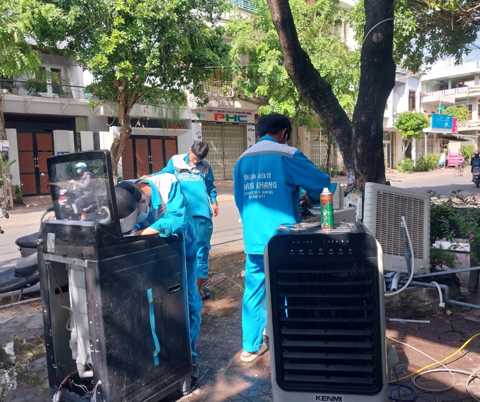 Sửa máy giặt tại nhà huyện Bình Sơn - Hoàng Khang